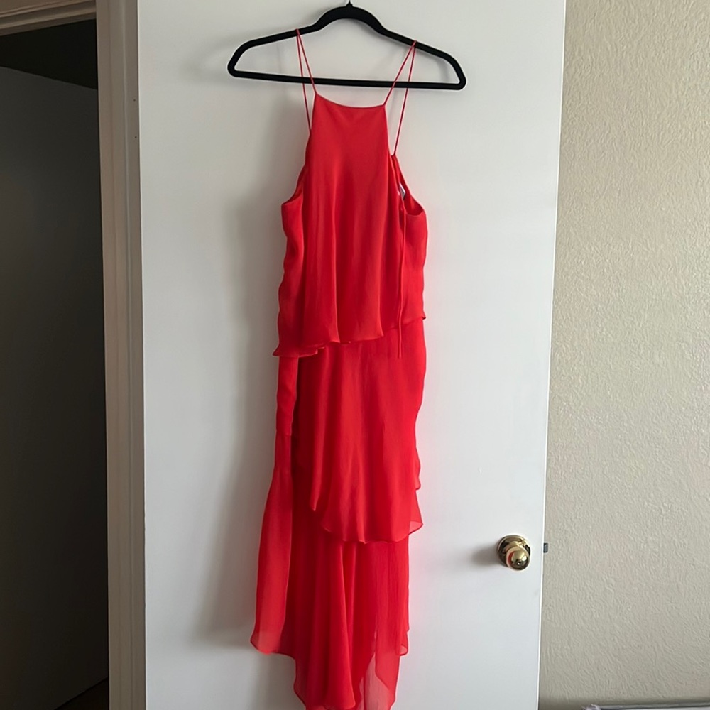 Chelsea 28 Orange Halter Dress